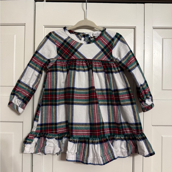 Ruffle Butts Other - Ruffle Butts Plaid Long Sleeve Dress 18-24m